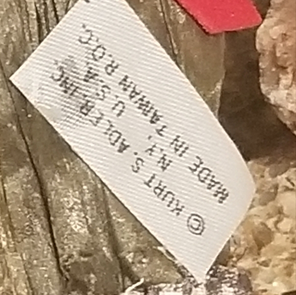 Vintage CORN HUSK DOLL with box of apples, Kurt Adler Doll - Picture 7 of 12